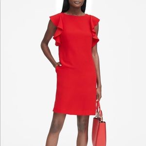 Banana Republic Flutter Sleeve Shift Dress